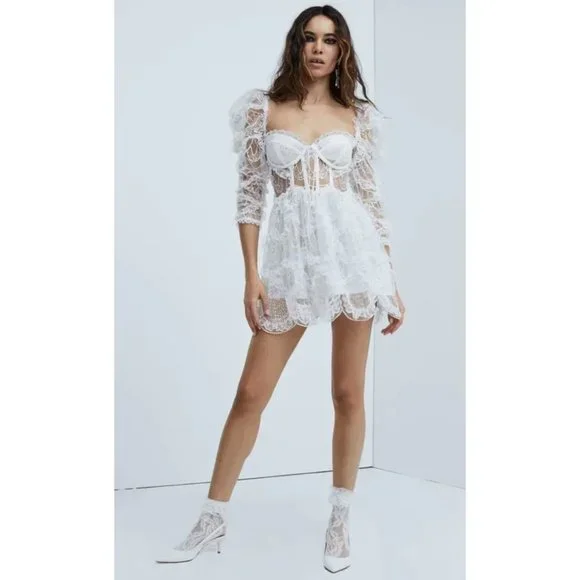 comfortable mini dress Women's Linen Flutter Sleeve Mini Dress navy / XS